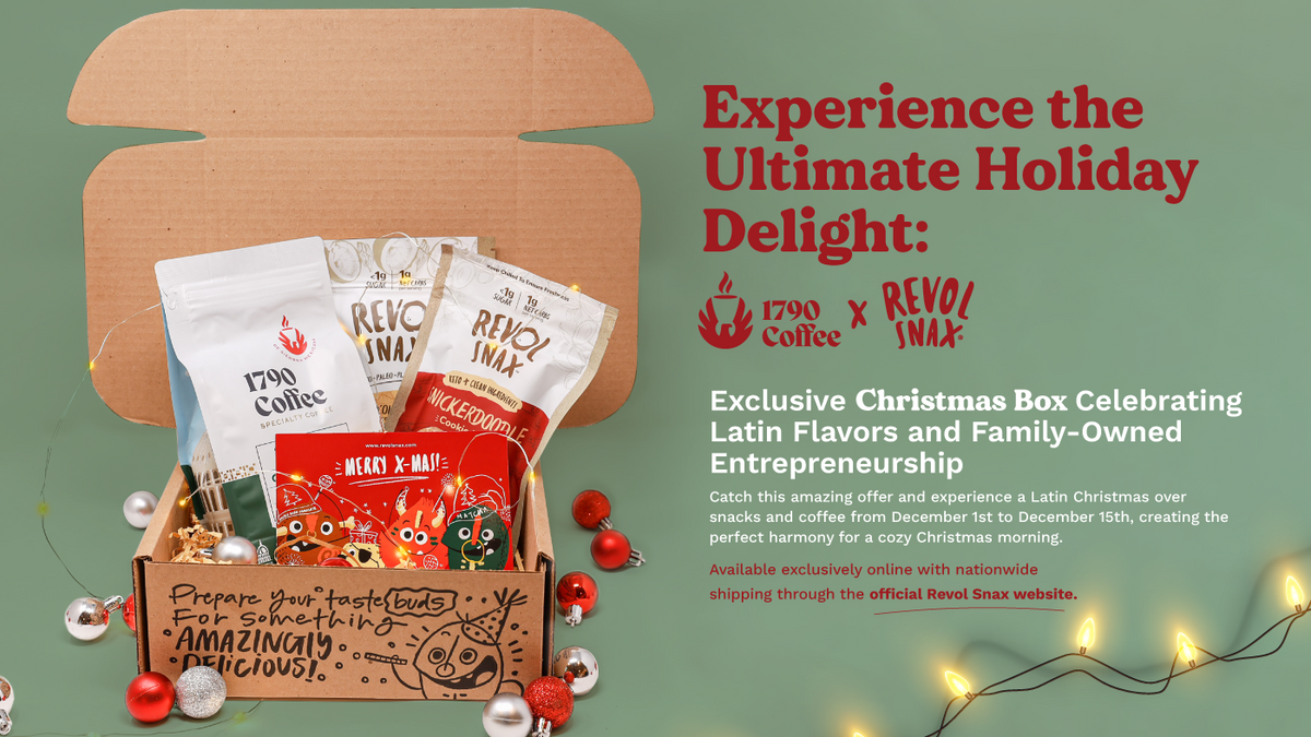 Experience the Ultimate Holiday Delight: Revol Snax and 1790 Coffee Un